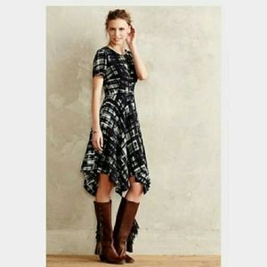 ANTHROPOLOGIE PAINTED PLAID DRESS